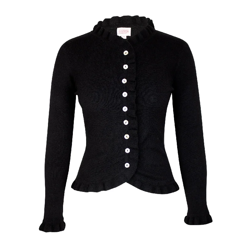 EV Sarah Cashmere Frill Cardigan