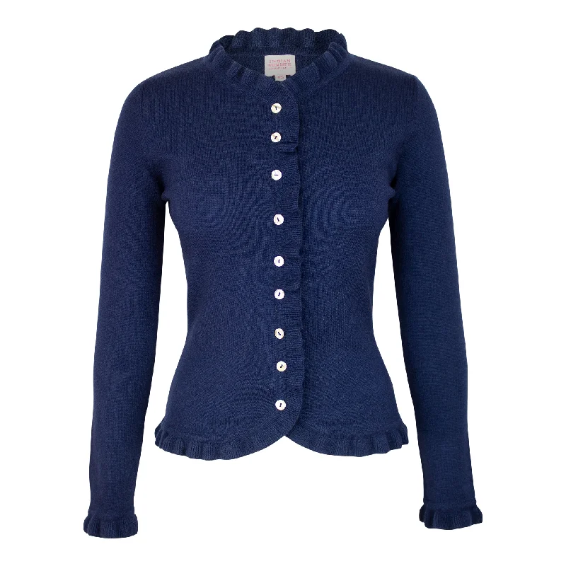 EV Sarah Cashmere Frill Cardigan