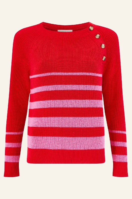 Rhia Jumper | Stripe Red/Pink