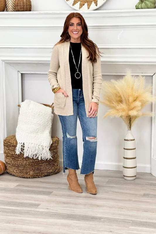 Oatmeal Waffle Cardigan