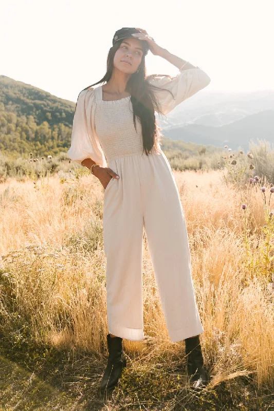 Arianna Jumpsuit in Cream - FINAL SALE