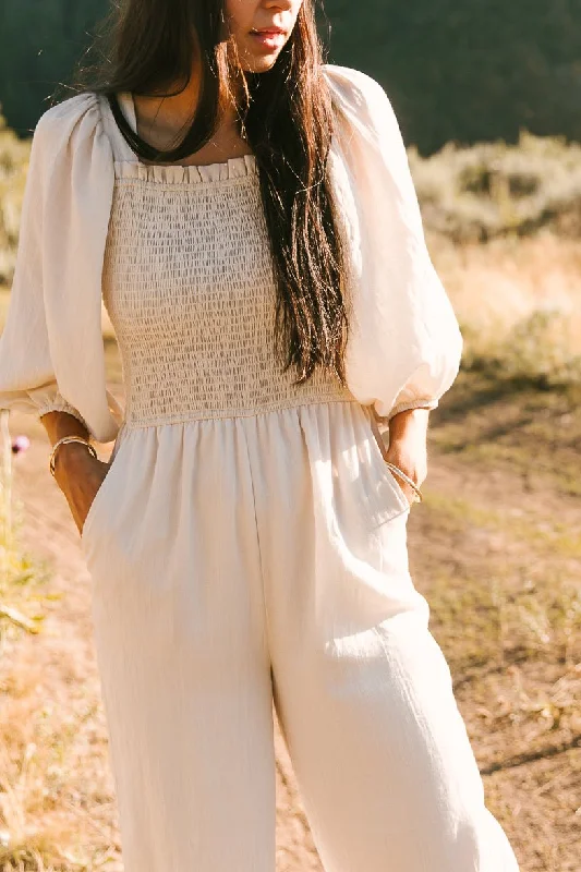 Arianna Jumpsuit in Cream - FINAL SALE