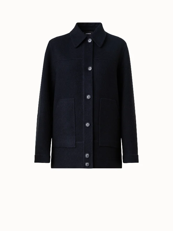 Cashmere Double-Face Shirt Jacket