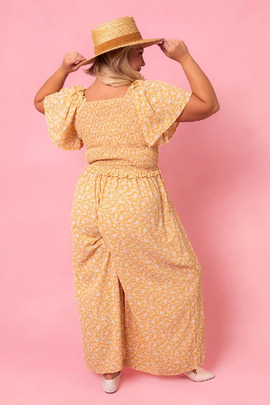 Indie Jumpsuit in Yellow - FINAL SALE