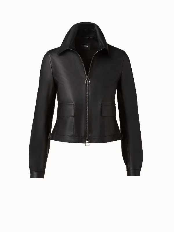 Lamb Nappa Leather Blouson Jacket