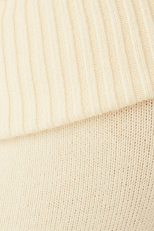 Mason Cloud Knit Flare Pant - French Vanilla