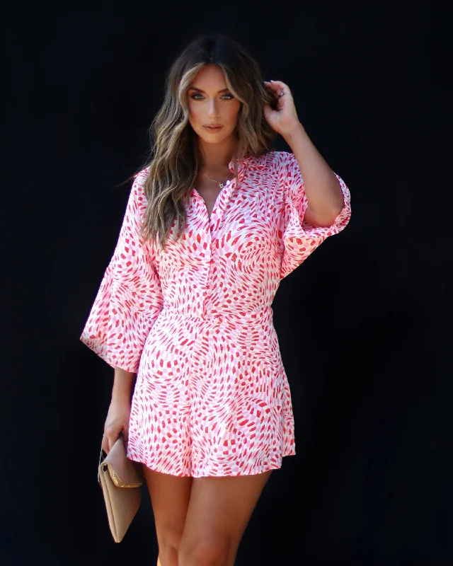 Myrah Printed Romper