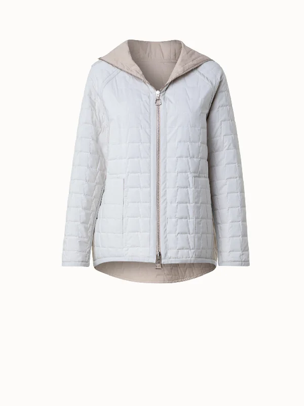 Reversible Quilted Trapezoid Jacket