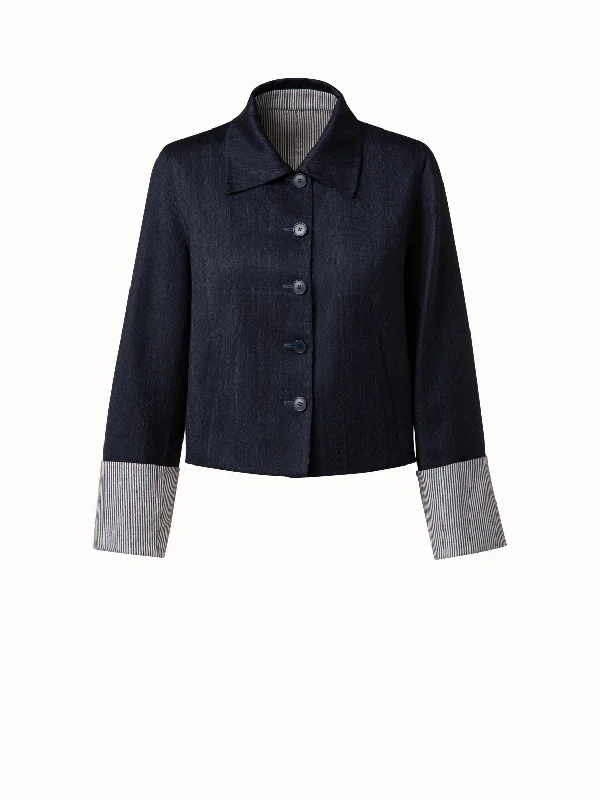 Reversible Wool Double-Face Jacket