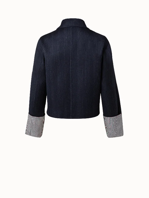 Reversible Wool Double-Face Jacket