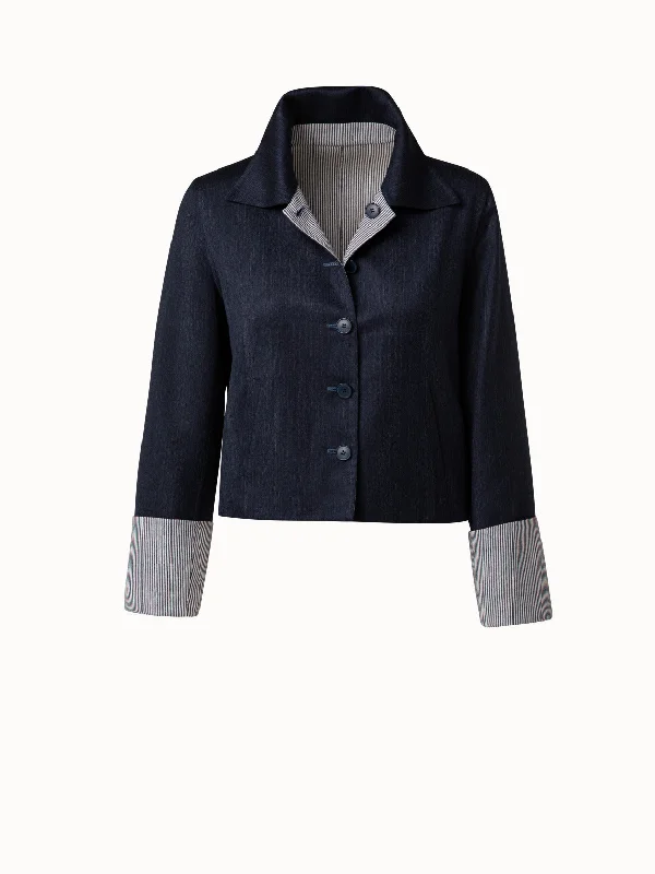 Reversible Wool Double-Face Jacket