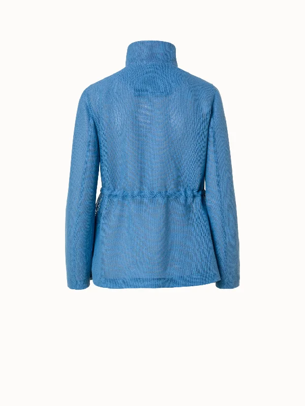 Viscose Cotton Open Weave Jacket