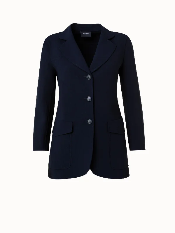 Wool Stretch Double-Face Jacket