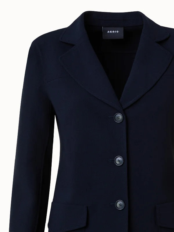 Wool Stretch Double-Face Jacket