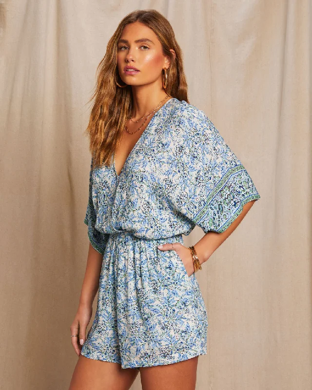 Ziva Pocketed Kimono Romper